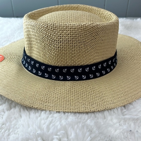 NWT Dockers Nautical Straw Hat - Picture 2 of 8